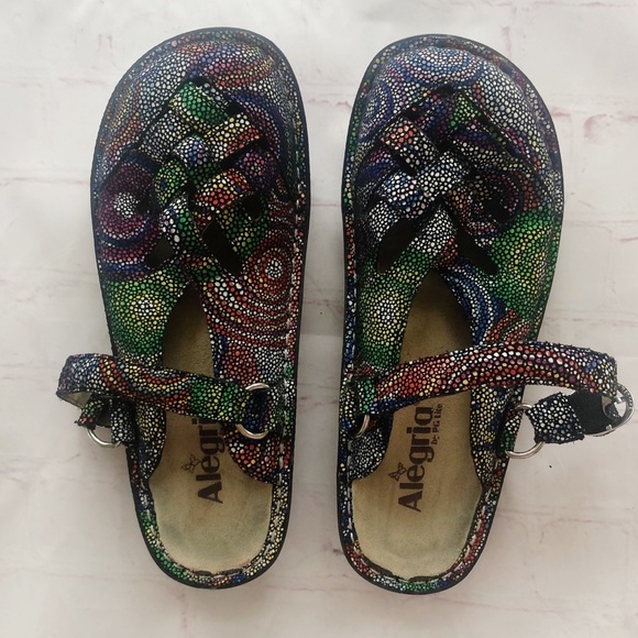 Alegria Shoes - [Alegria] freesia leather multi color clog 37